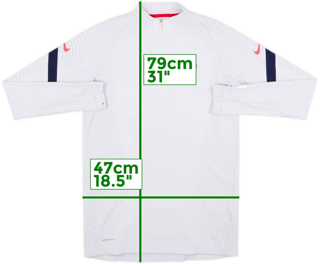 2020-21 France Nike Vaporknit 1/4 Zip Drill Top - 7/10 - (M)