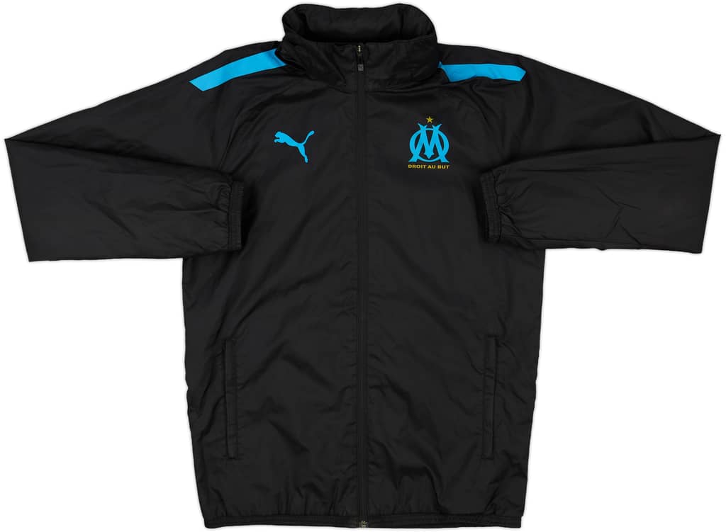 2020-21 Olympique Marseille Puma Hooded Rain Jacket - 10/10 - (S)