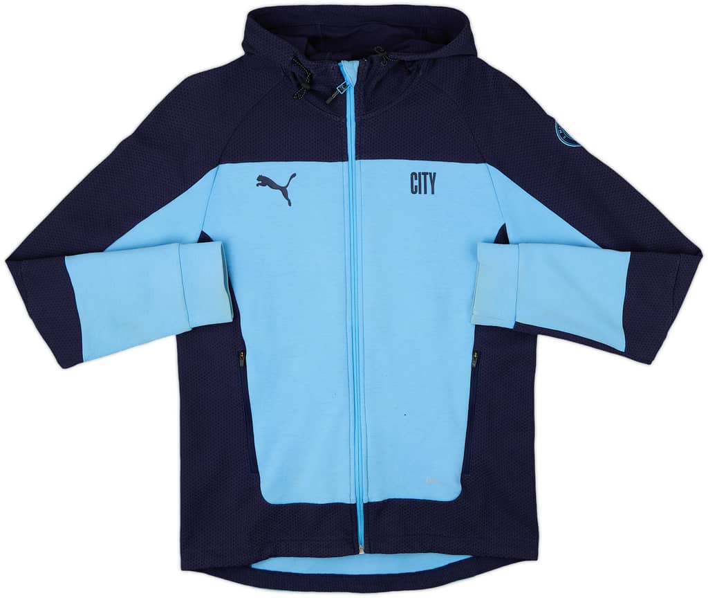 2021-22 Manchester City Puma Hooded Track Jacket - 8/10 - (M)