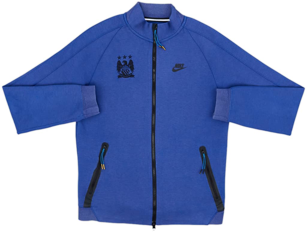 2014-15 Manchester City Nike Tech Fleece Track Jacket - 6/10 - (S)