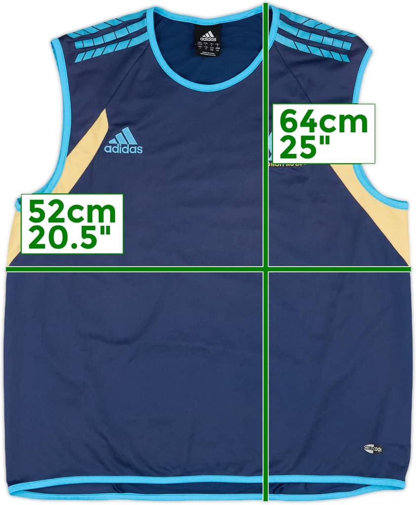 2005-06 Olympique Marseille adidas Training Vest - 9/10 - (L/XL)