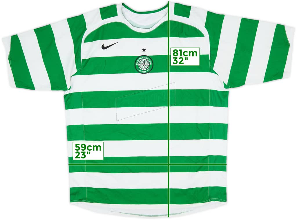2005-07 Celtic Home Shirt - 4/10 - (XL)
