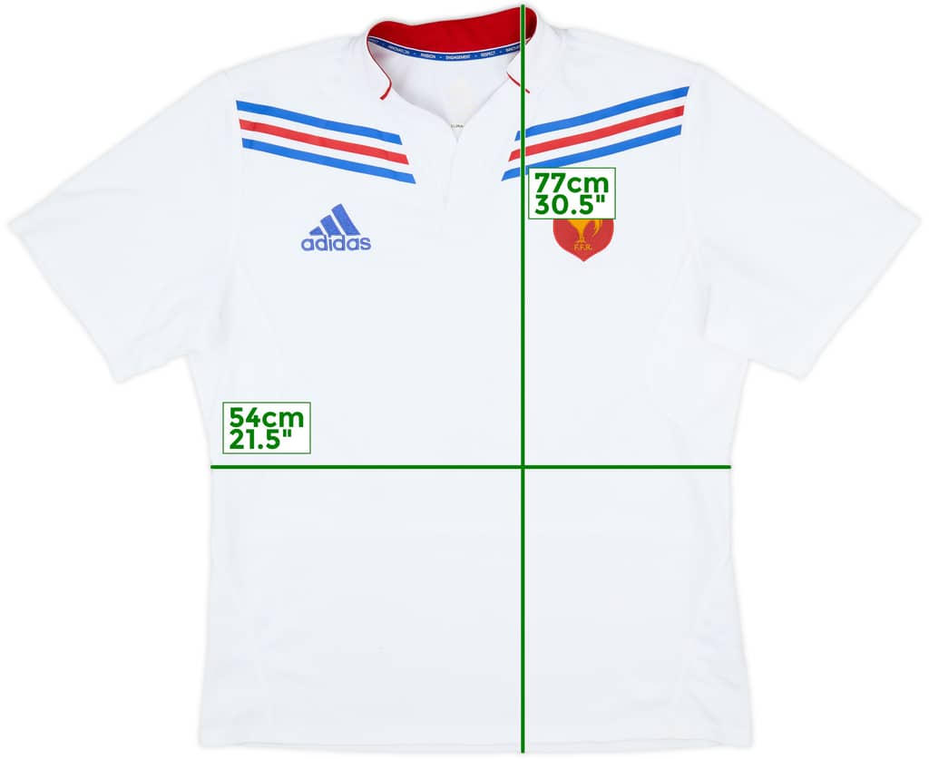 2012-13 France Rugby Home Shirt - 9/10 - (XL)