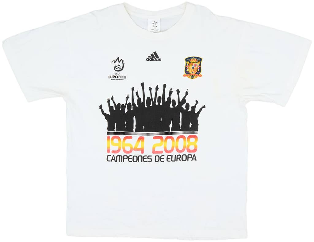 2008 Spain adidas Graphic Tee - 9/10 - (L)
