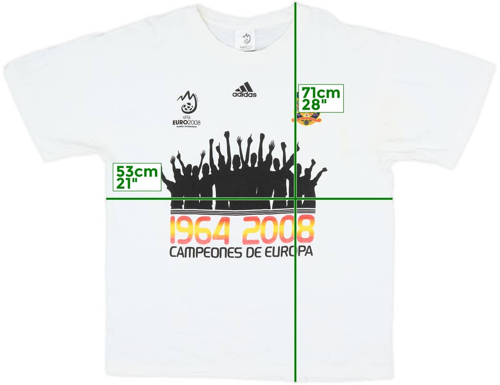 2008 Spain adidas Graphic Tee - 9/10 - (L)