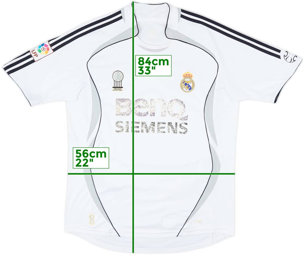 2006-07 Real Madrid Home Shirt - 4/10 - (L)
