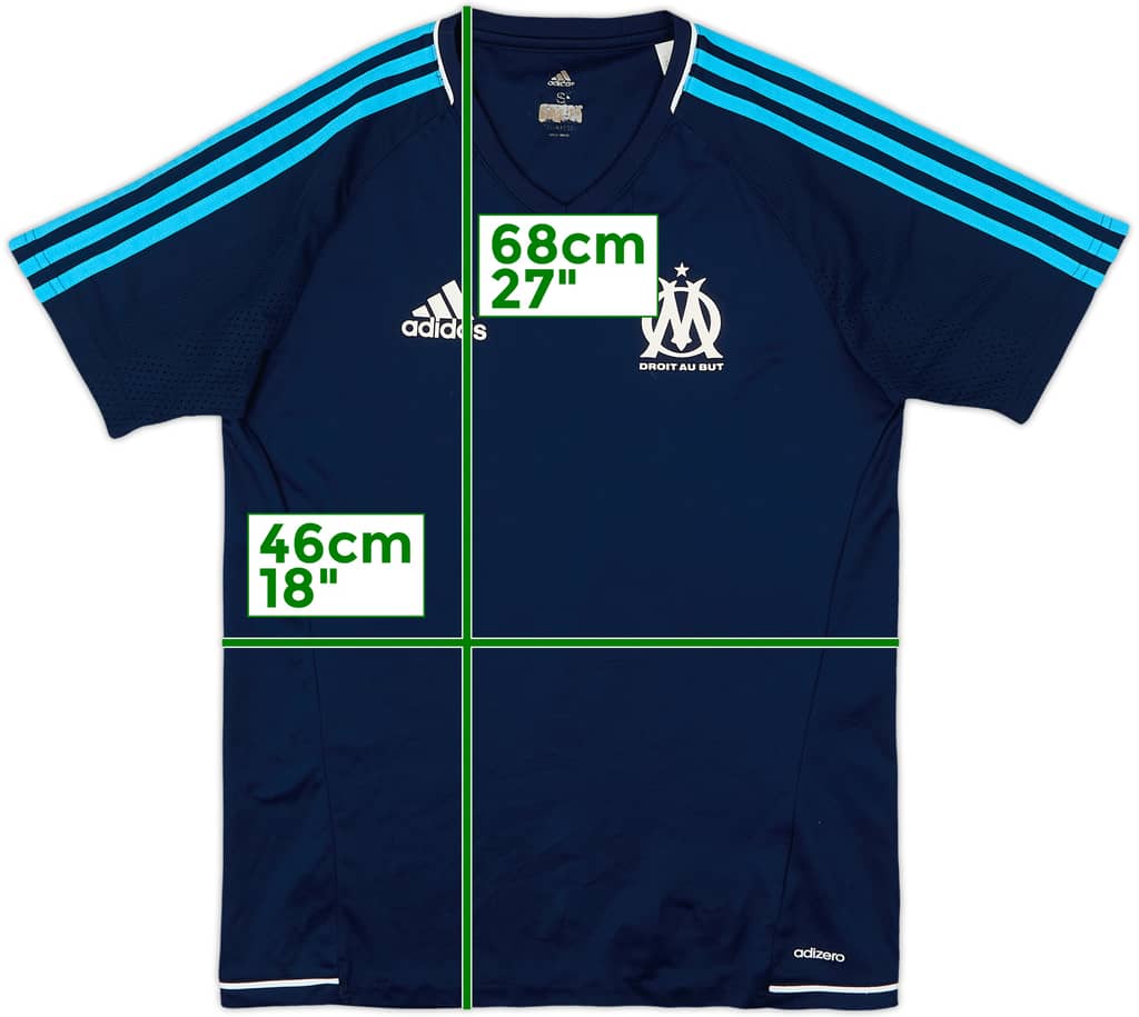 2017-18 Olympique Marseille adidas Training Shirt - 9/10 - (S)