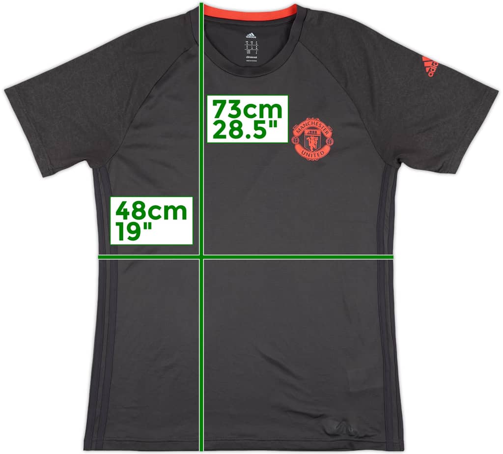 2016-17 Manchester United adidas Training Shirt - 10/10 - (M)