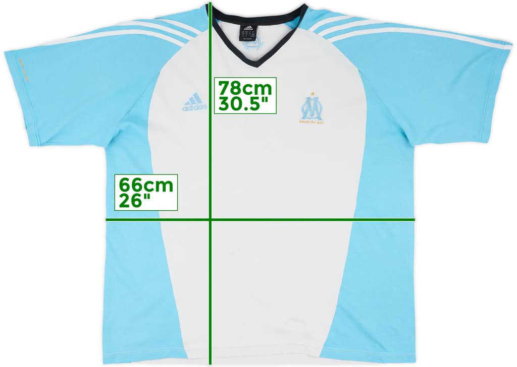 2005-06 Olympique Marseille adidas Training Shirt - 7/10 - (3XL)