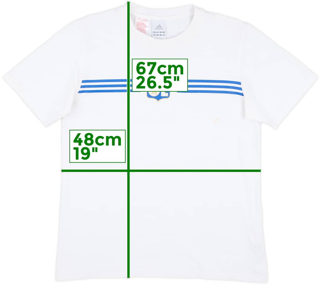 2010-11 Lyon adidas Cotton Tee - 7/10 - (XL.Boys)