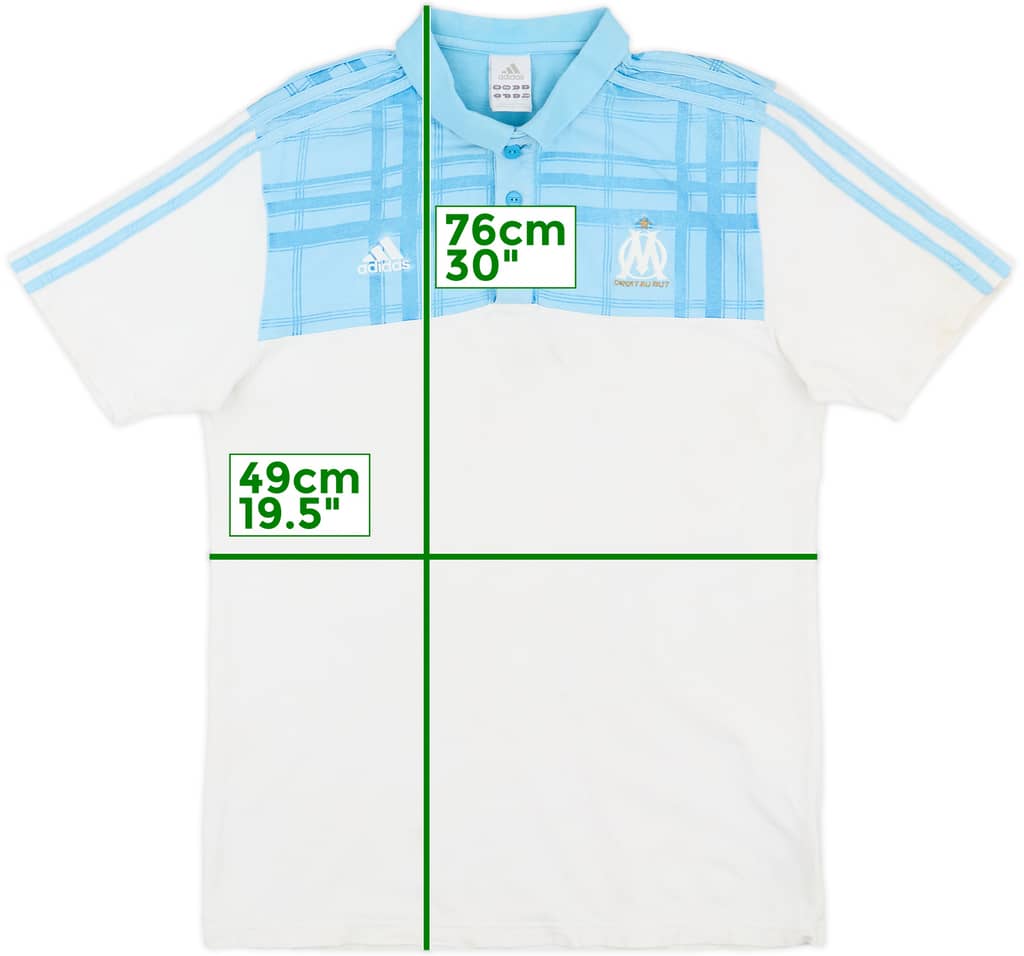 2010-11 Olympique Marseille adidas Polo Shirt - 6/10 - (M)