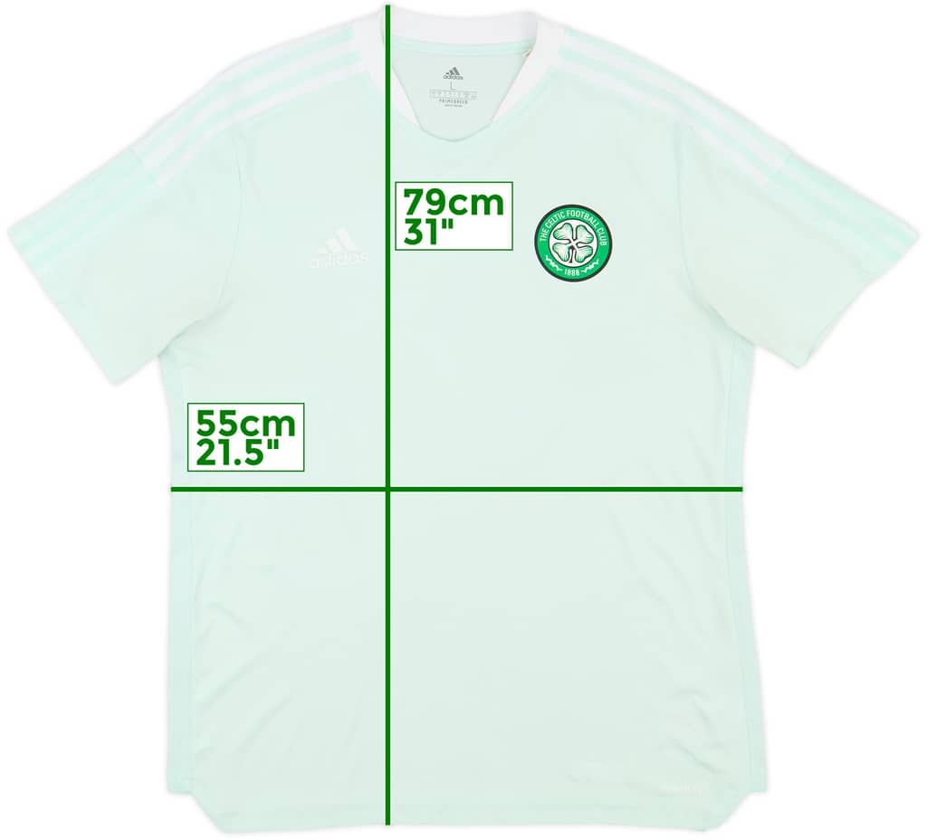 2021-22 Celtic adidas Training Shirt - 6/10 - (L)