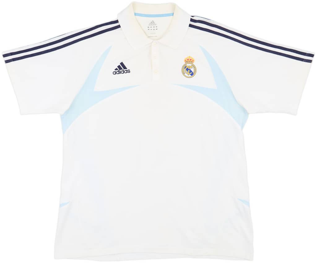 2007-08 Real Madrid adidas Polo Shirt - 8/10 - (XL)