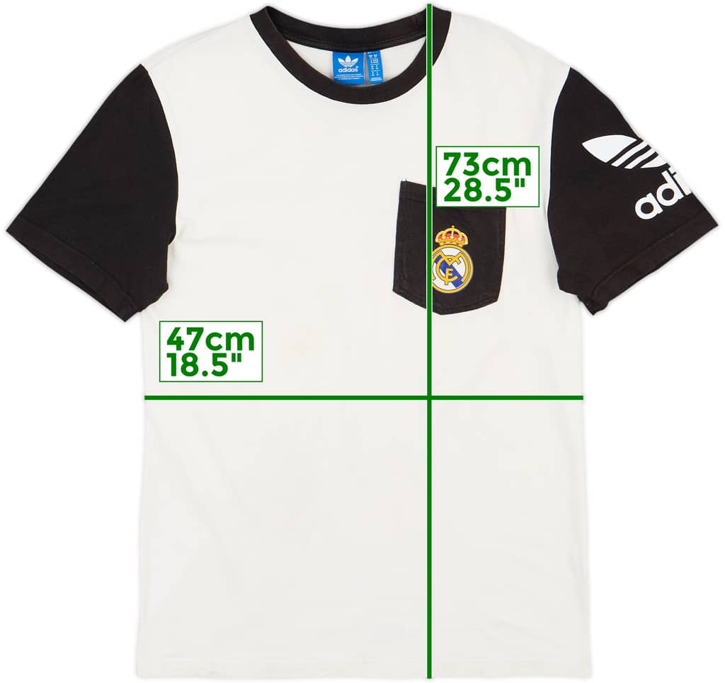 2015-16 Real Madrid adidas Cotton Tee - 6/10 - (M)