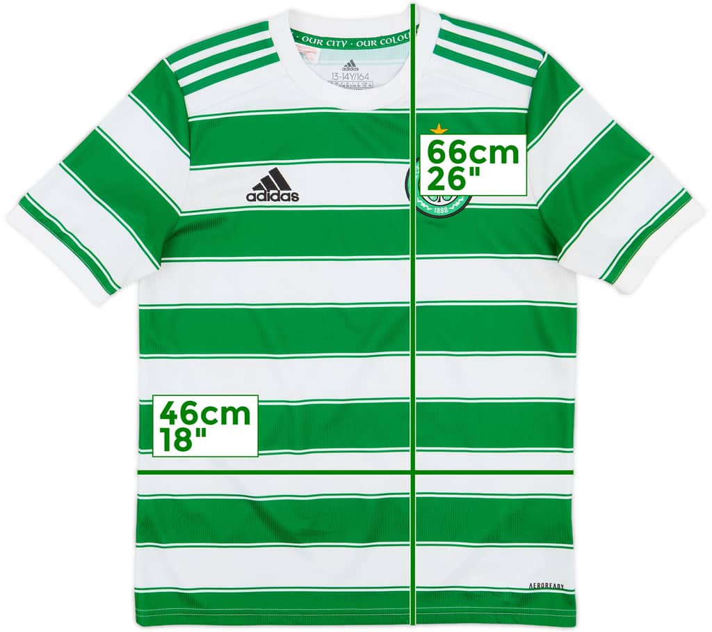 2021-22 Celtic Home Shirt - 7/10 - (L.Boys)