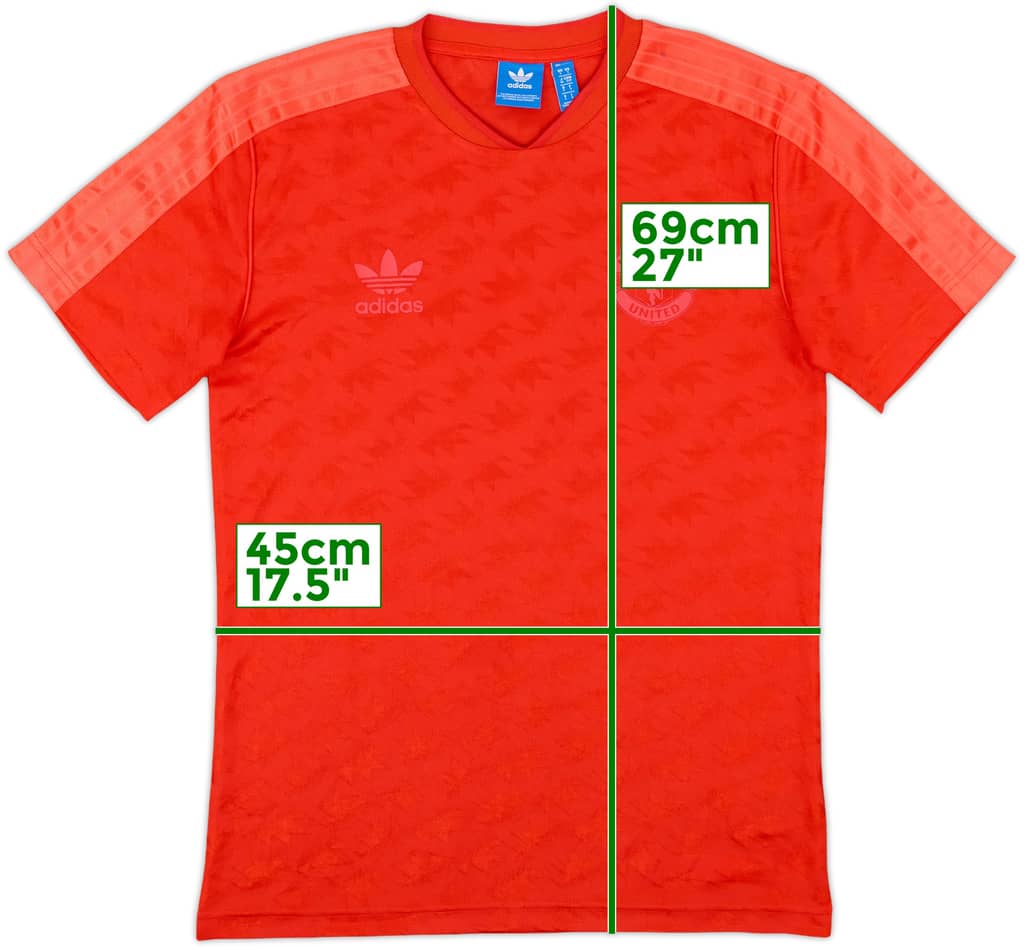 2017-18 Manchester United adidas Originals Retro Shirt - 8/10 - (S)