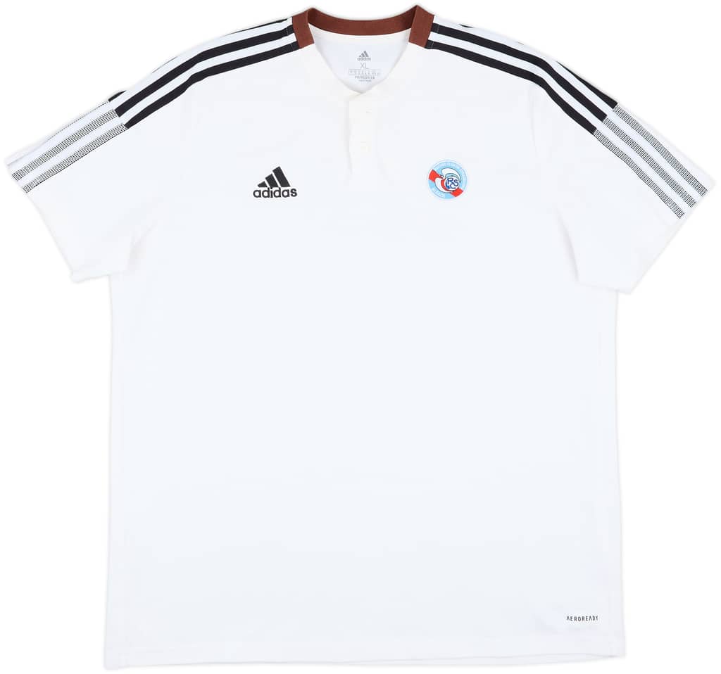 2021-22 Strasbourg adidas Polo Shirt - 8/10 - (XL)
