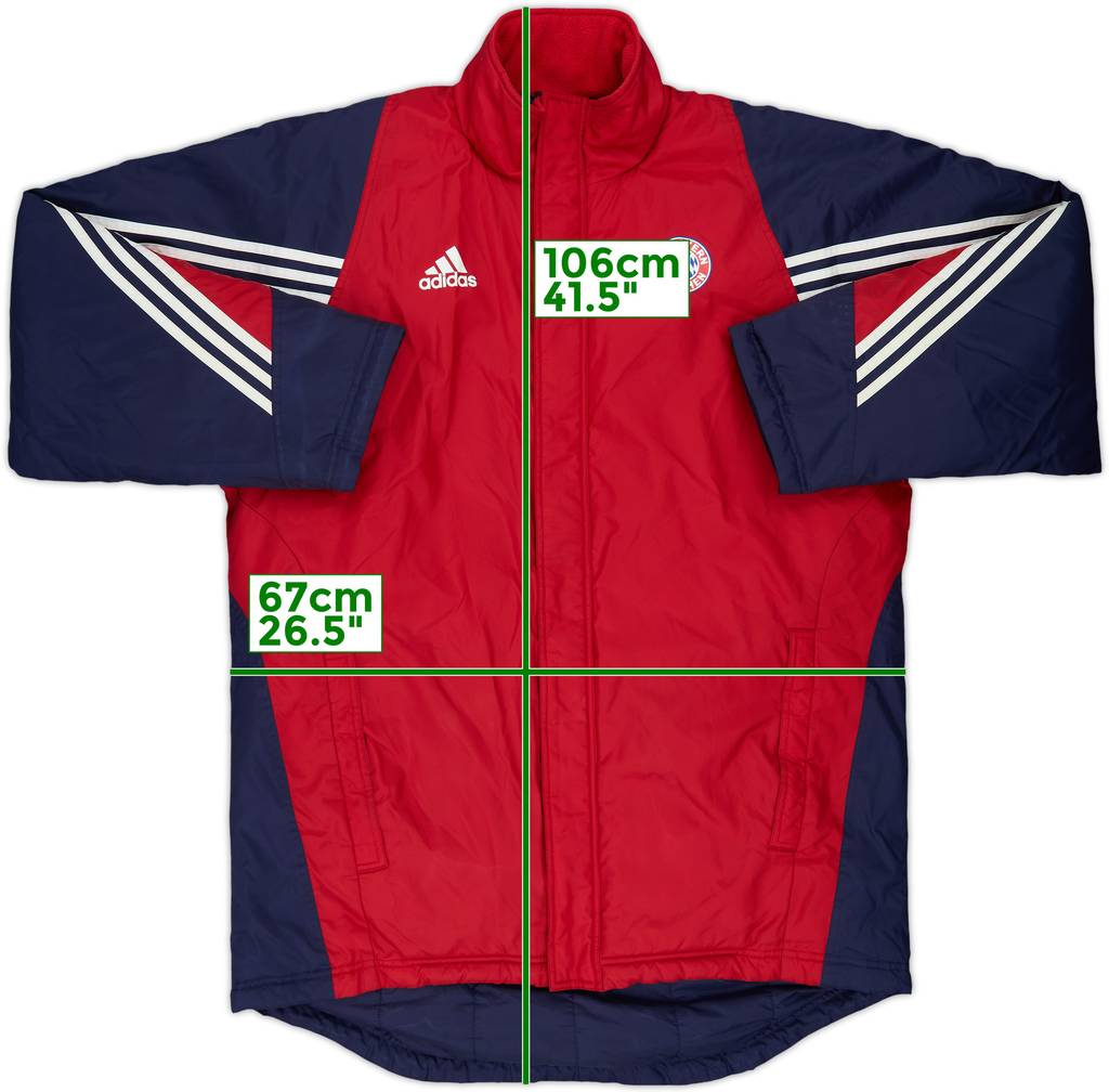 2003-04 Bayern Munich adidas Padded Bench Coat - 8/10 - (XL)