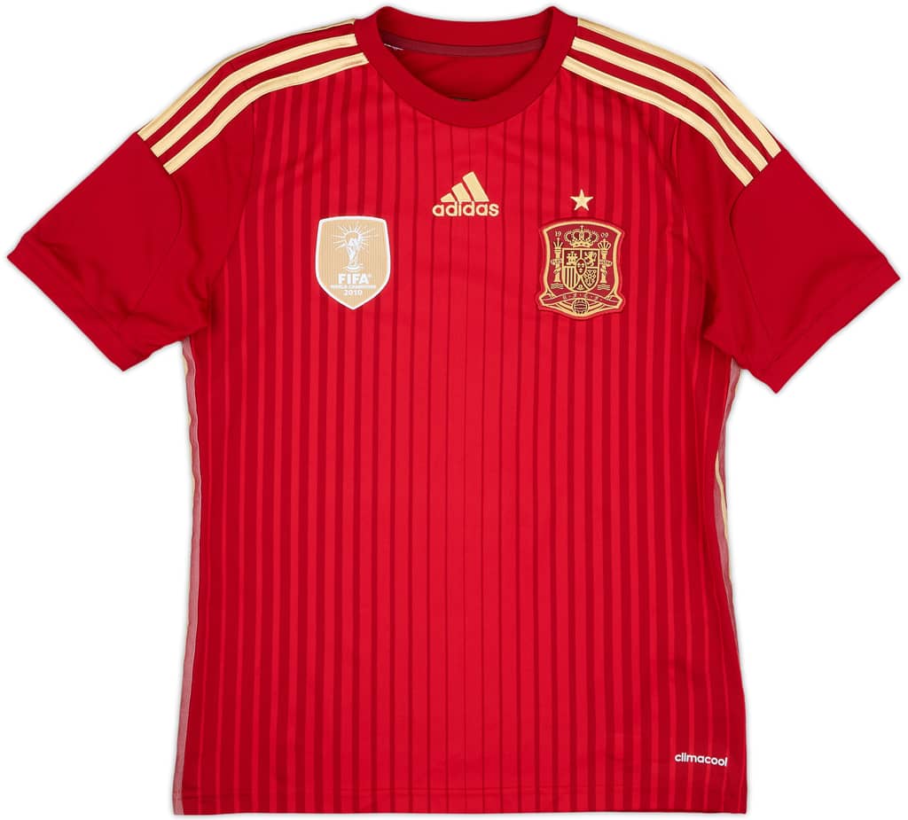2013-15 Spain Home Shirt - 10/10 - (L.Boys)