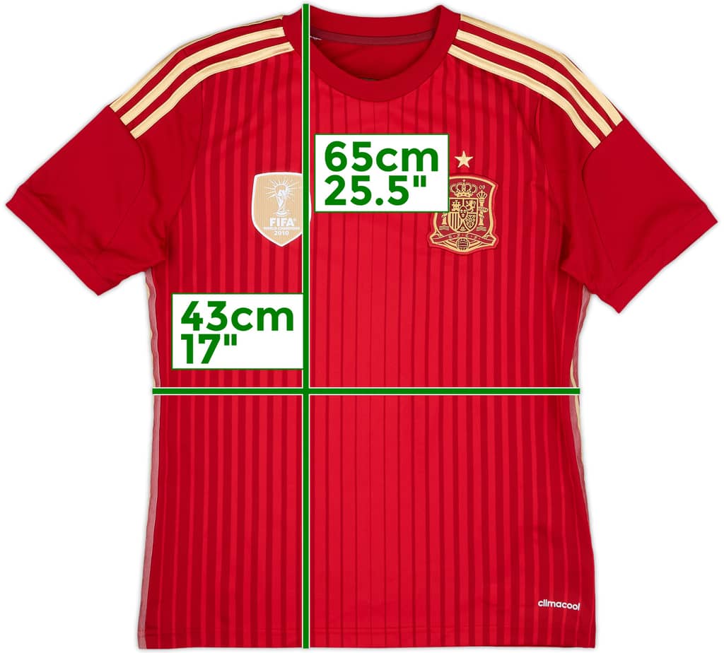 2013-15 Spain Home Shirt - 10/10 - (L.Boys)