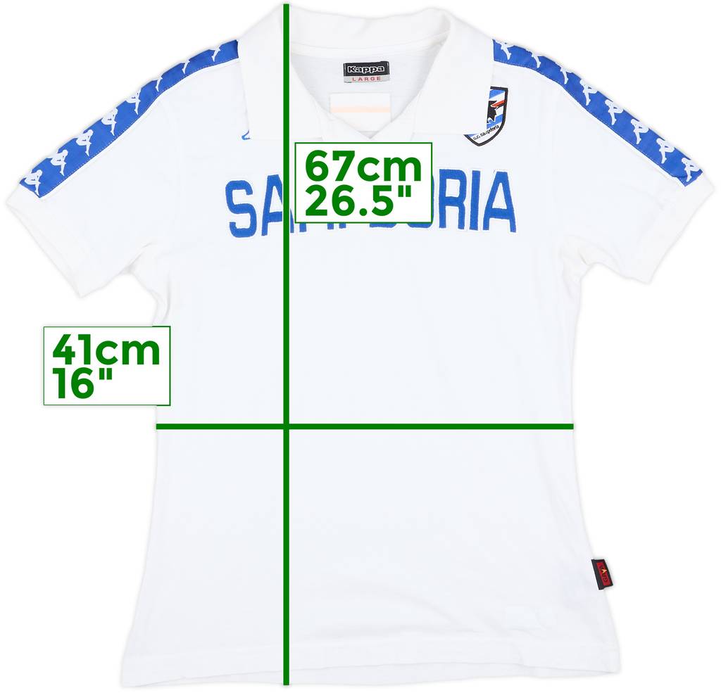 2013-14 Sampdoria Kappa Polo Shirt - 8/10 - (L.Boys)