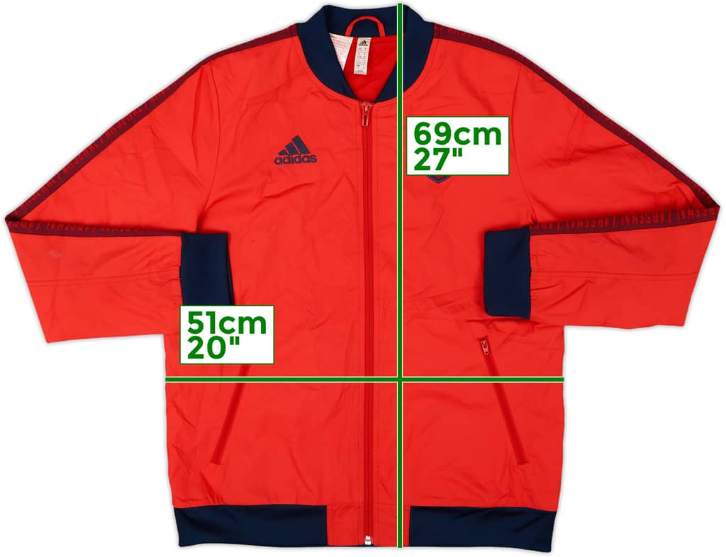 2019-20 Arsenal adidas Track Jacket - 8/10 - (L.Boys)