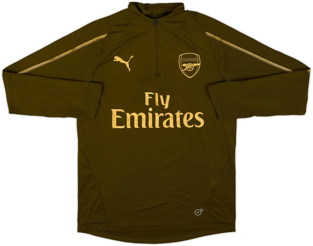 2018-19 Arsenal Puma 1/4 Zip Training Top - 7/10 - (L.Boys)