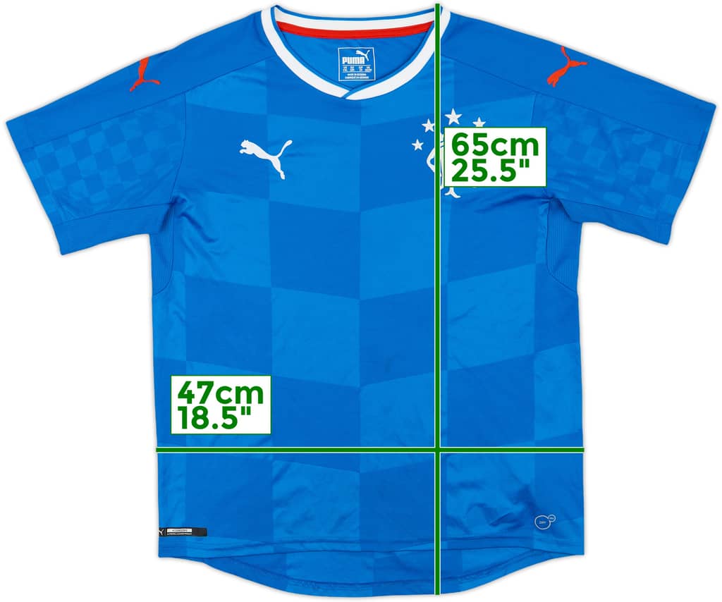 2016-18 Rangers Home Shirt - 10/10 - (XL.Boys)