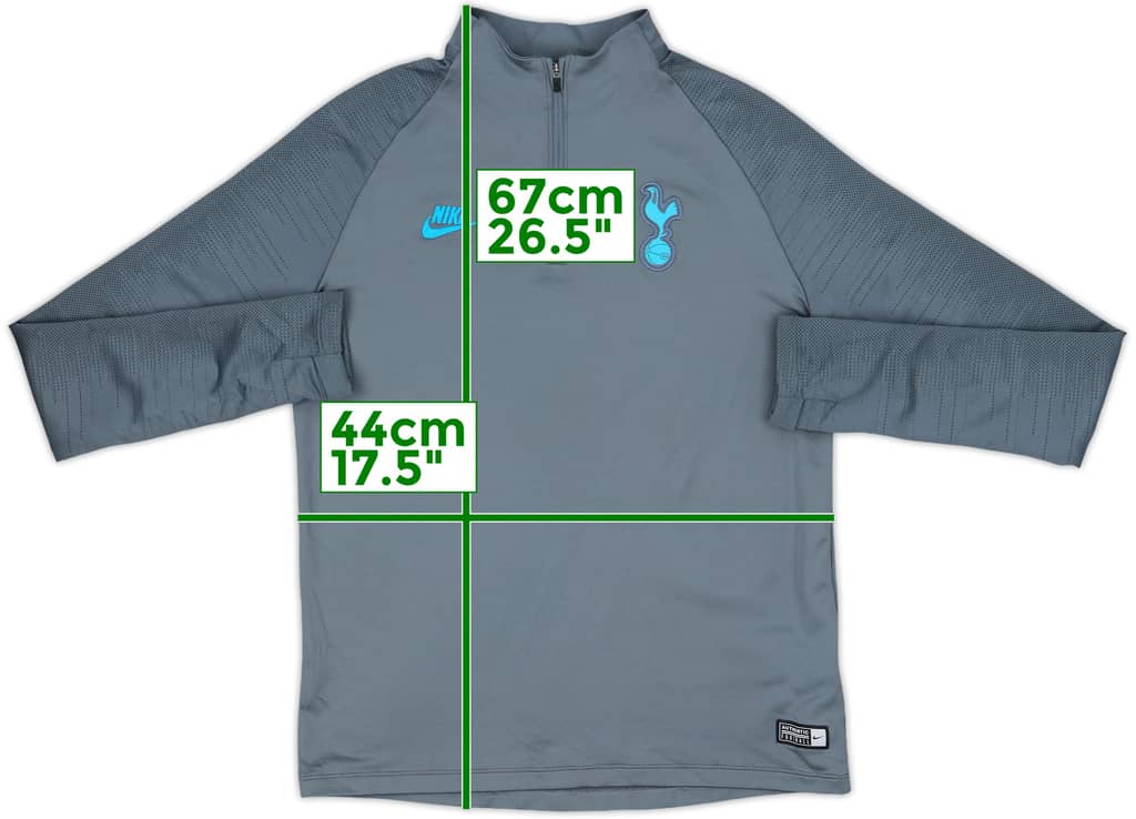 2019-20 Tottenham Nike 1/4 Zip Training Top - 9/10 - (XL.Boys)