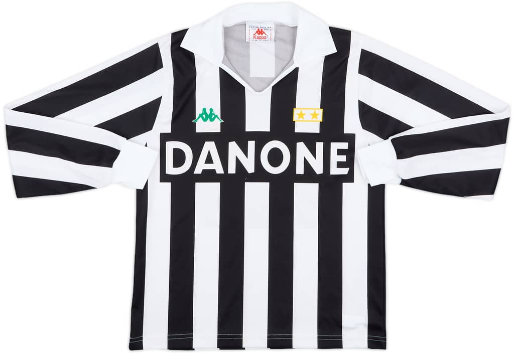 1992-94 Juventus Home L/S Shirt - 8/10 - (S.Boys)