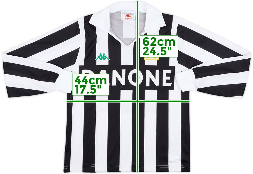 1992-94 Juventus Home L/S Shirt - 8/10 - (S.Boys)