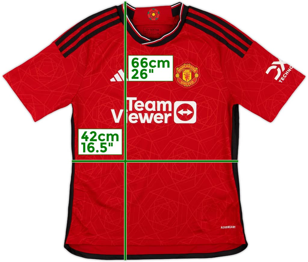 2023-24 Manchester United Home Shirt - 9/10 - (L.Boys)