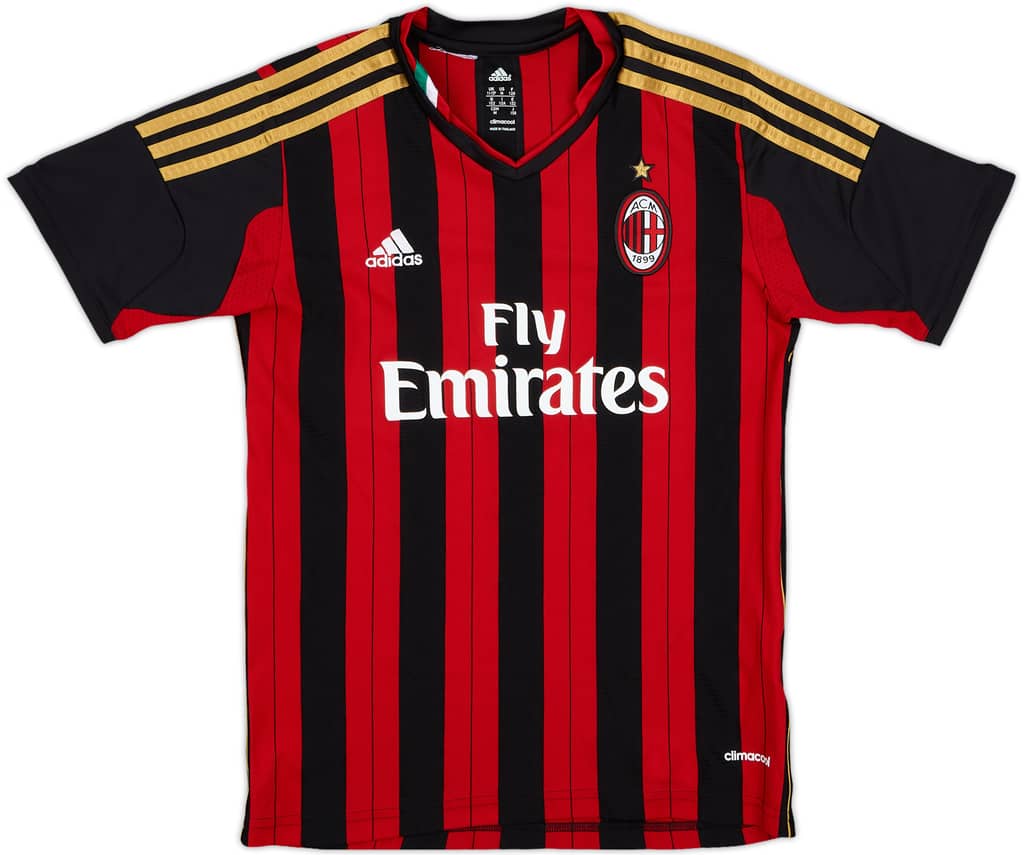 2013-14 AC Milan Home Shirt - 7/10 - (M.Boys)
