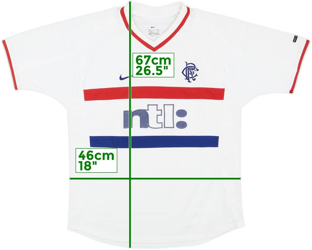 2000-01 Rangers Away Shirt - 7/10 - (XL.Boys)