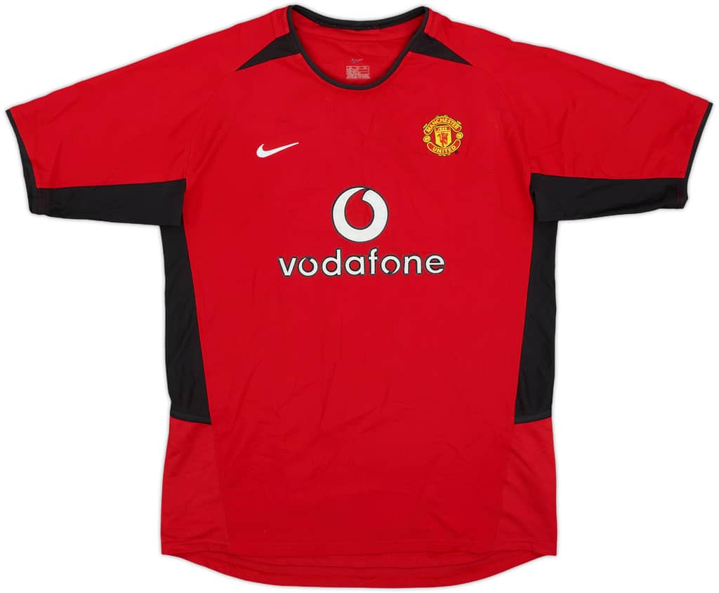 2002-04 Manchester United Home Shirt - 8/10 - (XL.Boys)