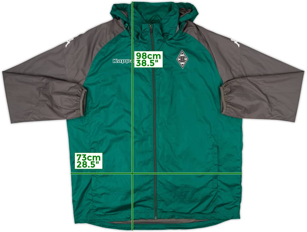 2014-15 Borussia Monchengladbach Kappa Hooded Rain Jacket - 10/10 - (3XL)