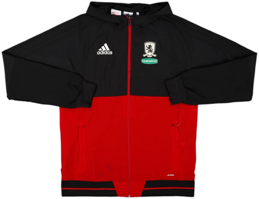 2017-18 Middlesbrough adidas Hooded Track Jacket - 7/10 - (XL.Boys)