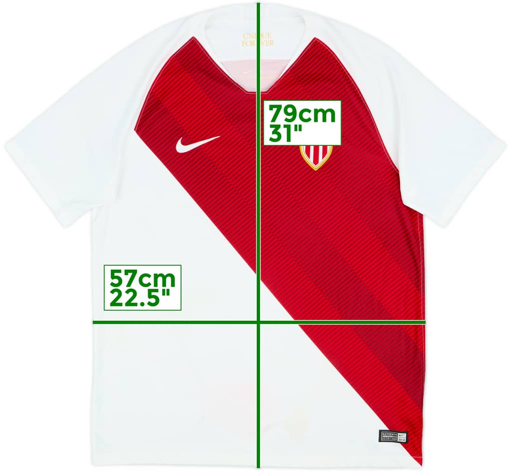 2018-19 Monaco Home Shirt - 8/10 - (L)