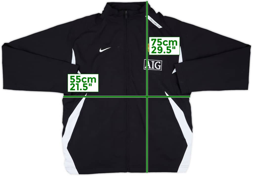 2007-08 Manchester United Nike Track Jacket - 7/10 - (L)