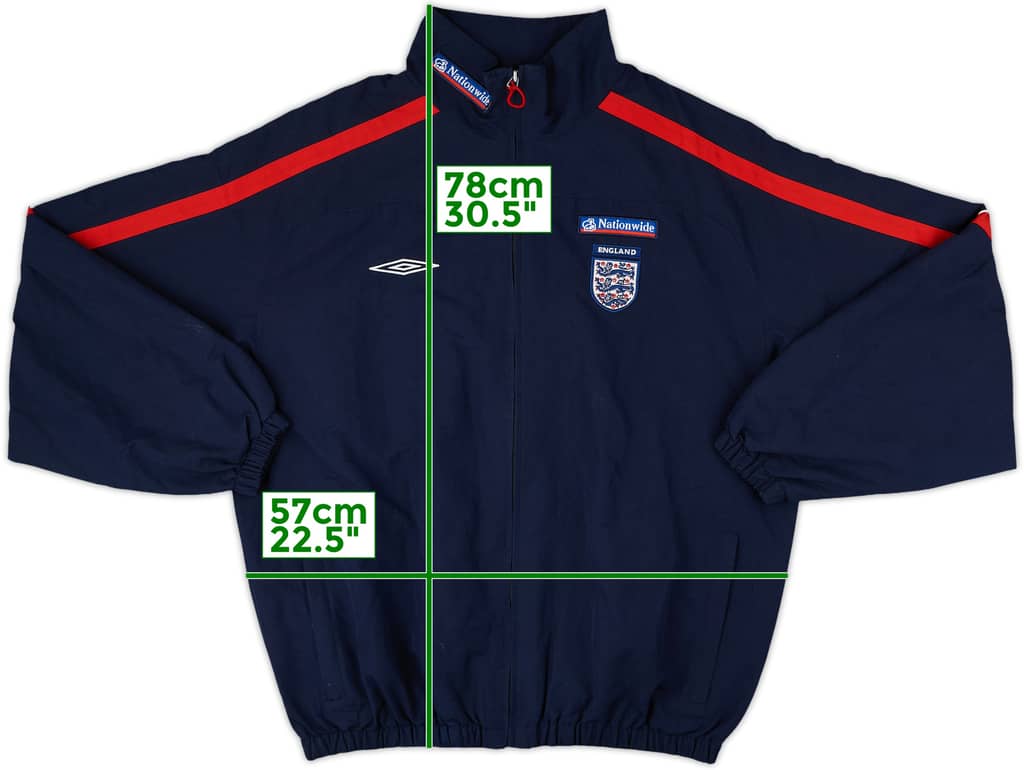 2004-06 England Umbro Track Jacket - 8/10 - (M)