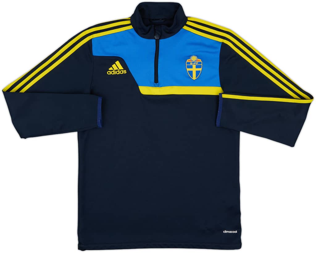 2013-14 Sweden adidas 1/4 Zip Drill Top - 8/10 - (S)
