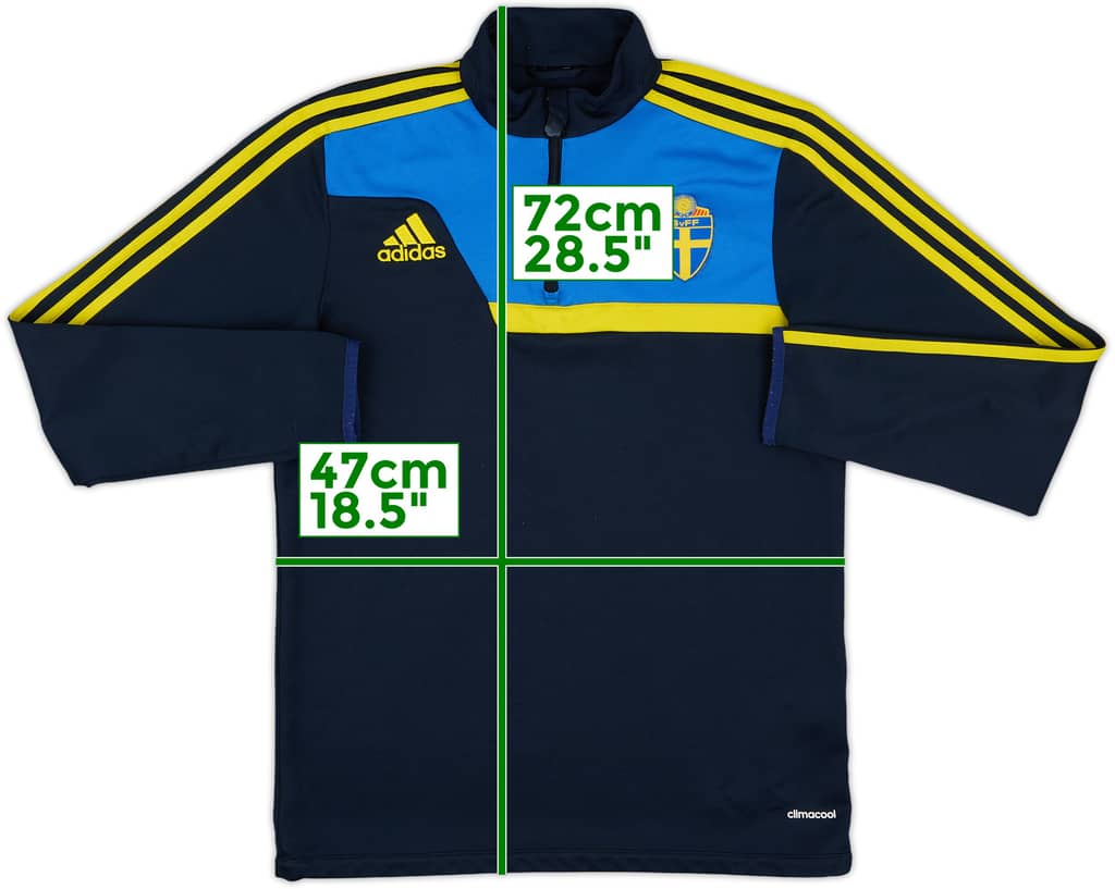 2013-14 Sweden adidas 1/4 Zip Drill Top - 8/10 - (S)