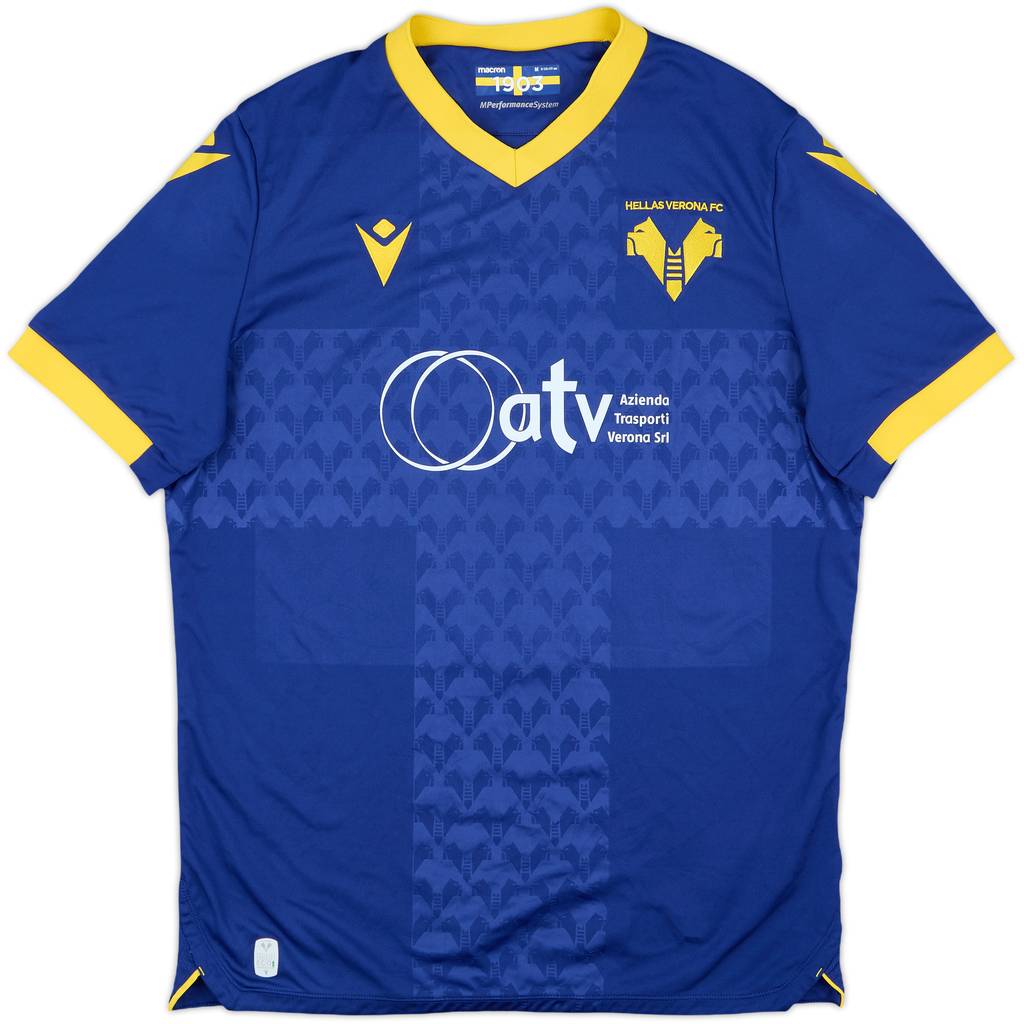 2022-23 Hellas Verona Home Shirt #9 - 8/10 - (S.Boys)