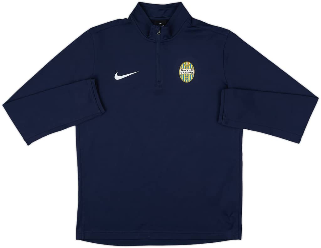 2017-18 Hellas Verona Nike 1/4 Zip Training Top - 8/10 - (M)