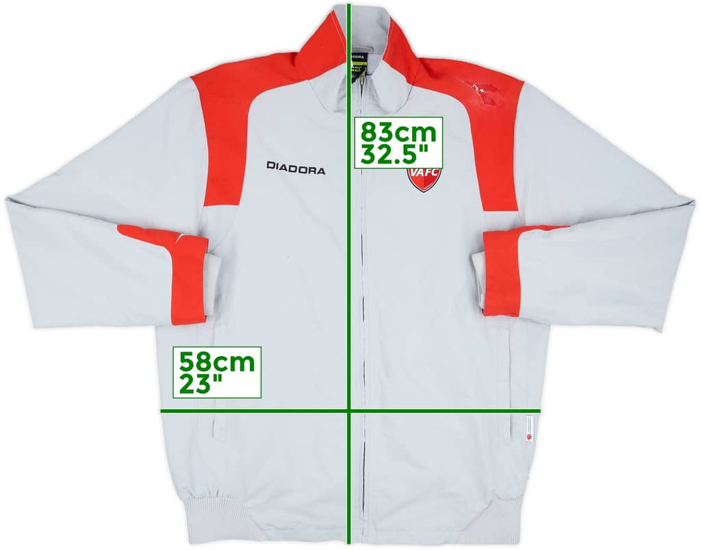 2008-09 Valenciennes Diadora Track Jacket - 5/10 - (L)
