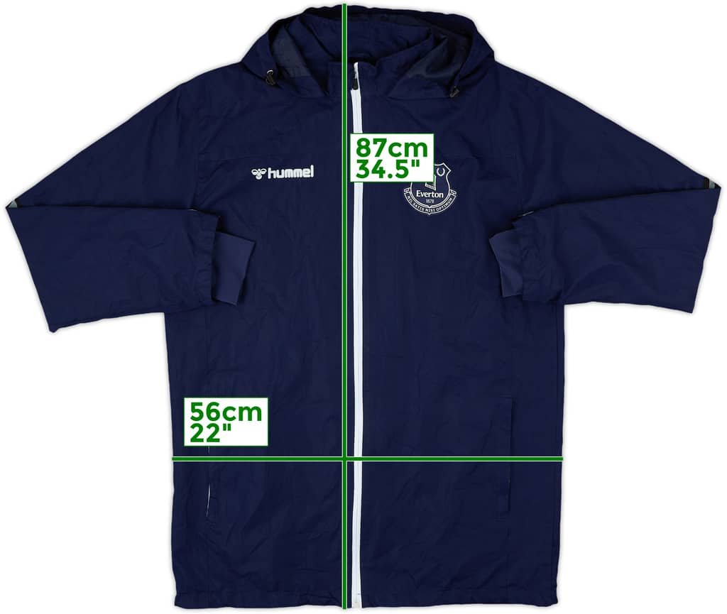 2022-23 Everton Hummel Hooded Rain Jacket - 10/10 - (M)