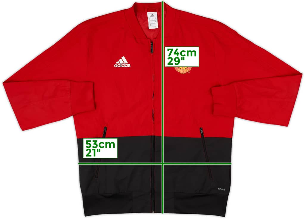 2018-19 Manchester United adidas Track Jacket - 8/10 - (M)