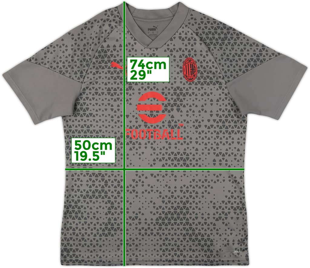 2023-24 AC Milan Puma Training Shirt - 9/10 - (L)