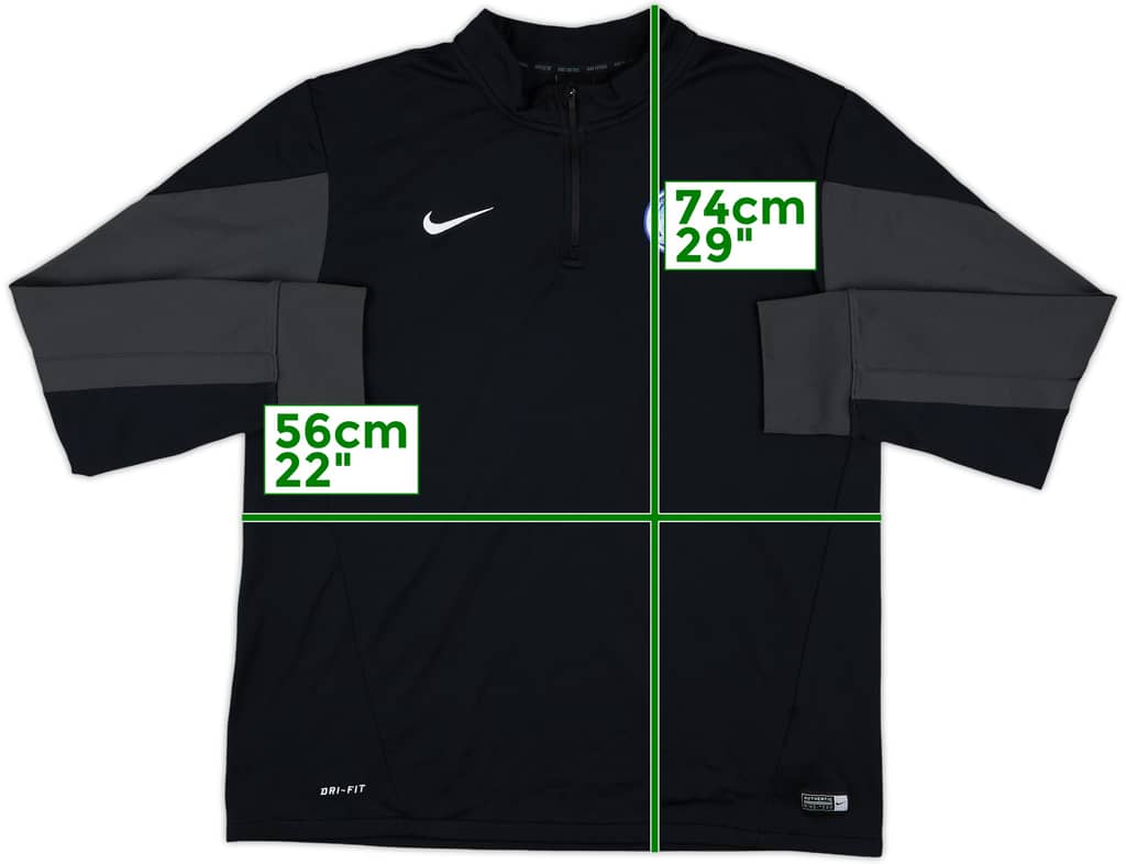 2014-15 Peterbrough Nike 1/4 Zip Drill Top - 9/10 - (L)