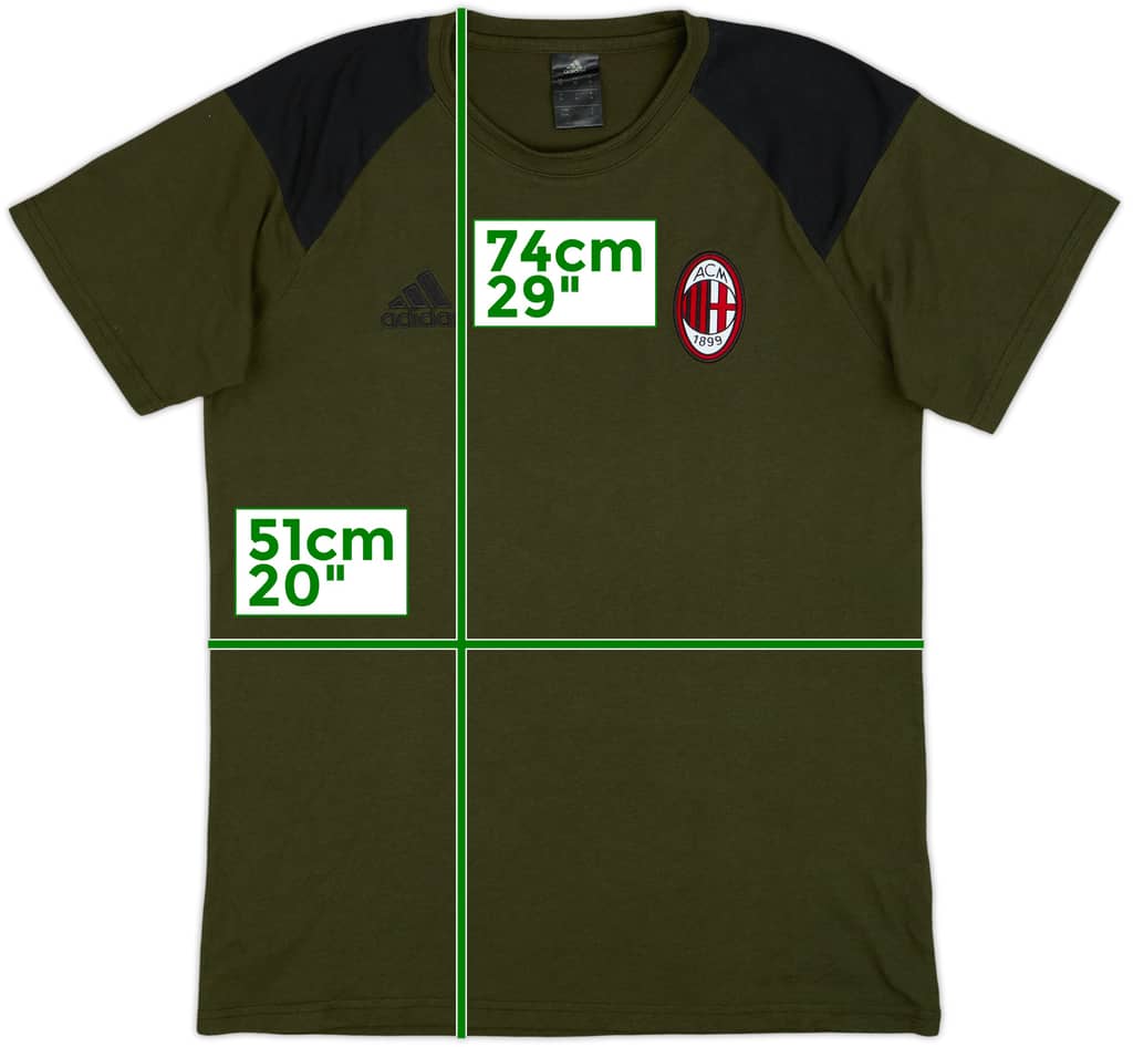 2016-17 AC Milan adidas Training Shirt - 8/10 - (M)